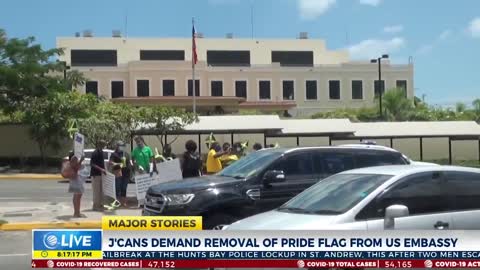 Jamaicans CALL OUT U.S. for CULTURAL IMPERIALISM Over Pride Flag at Embassy