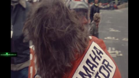 Yamaha Sponsored rider: Steve Baker claims win, in 1976, at the race of the year, at Mallory Park.