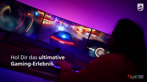 Philips Hue Play Gradient Lightstrip für drei Monitore