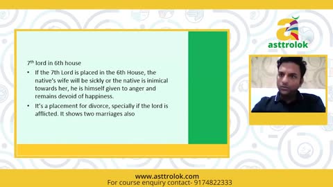 7th Lord in 6th House | Astrology Courses Online | Astrology Certification Online | Asttrolok