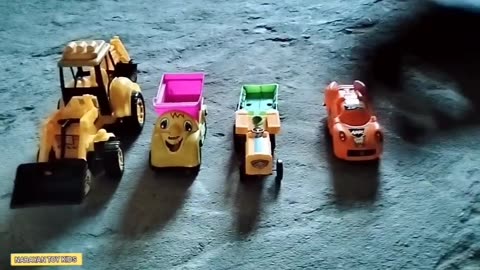 Car, truck tractor JCB wala cartoon video 😲 cartoon video 😲 toy kids vehicle