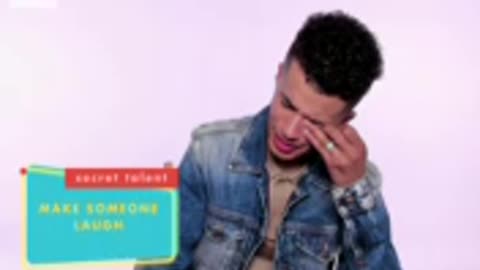 Jordan Fisher Going On The Most RANDOM Tangent Of All Time - Secret Talent Test - Cosmopolitan