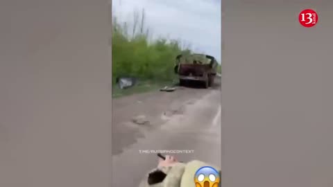 Large number of Russian vehicles destroyed on "Road of Death" -"Dead soldiers are left on roadside"