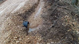 Day 5 using an excavator to put in 3 more culvert pipes.