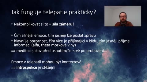 Telepatie v běžném životě (CELÁ PŘEDNÁŠKA)