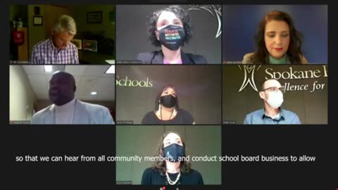 Spokane school board meeting ends after people say they will not wear masks.