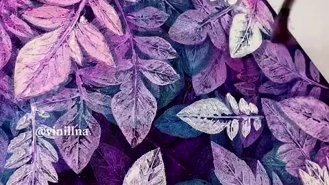 Depth purple leaves painting