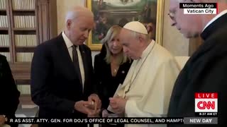 Awkward Moment As Biden Jokes He Wants To Buy Pope Francis A Drink