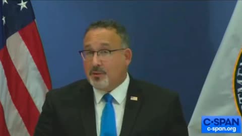 Secretary of Education Miguel Cardona is asked about mental health stigma