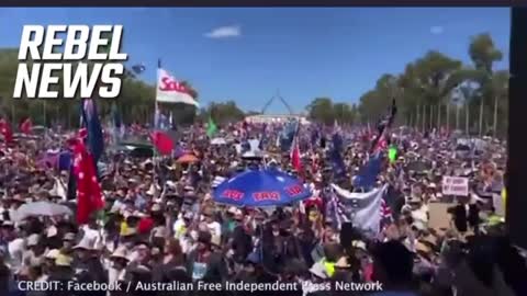 MASSIVE protest in Australia "Sack them all"