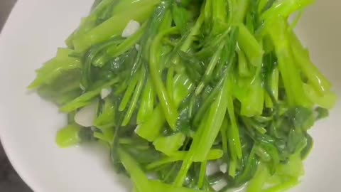 Water spinach is delicious