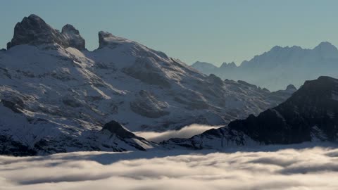 MOUNTAINS COVERED BY SNOW | NATURE'S BEAUTY | NATURAL PHENOMENON|