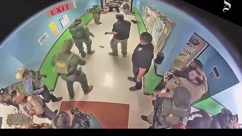 Security camera footage from the shooting at Uvalde’s Robb Elementary