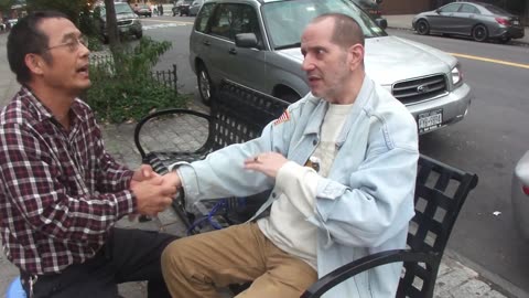 Luodong Massages Quirky White Guy In Jean Jacket