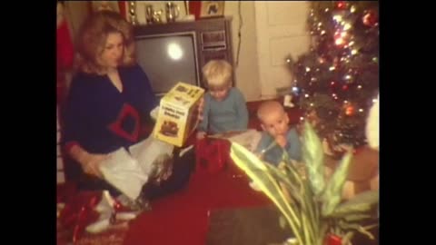 Curt and Mike at christmas in 1970's