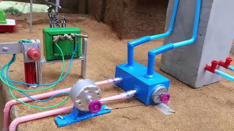 How to make water pump science project _ 220volt Transformer _ Motor _ Project