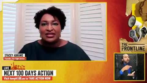 Stacey Abrams: " I don't fight for Democrats to vote or to stop Republicans for voting.