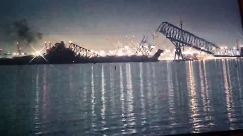 Ship Collides with Francis Scott Key Bridge in Baltimore, Causing it to Collapse