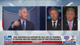 Sen. Rand Paul responds to Wuhan labs report