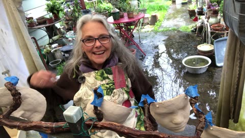 Mask painting & Musing about Creativity & Transplanting mature plants//WisdomCollectivebyRena