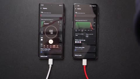 OnePlus 11 versus Realme GT5 Pro fast charging speedtest