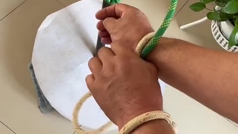 Quick release of rope