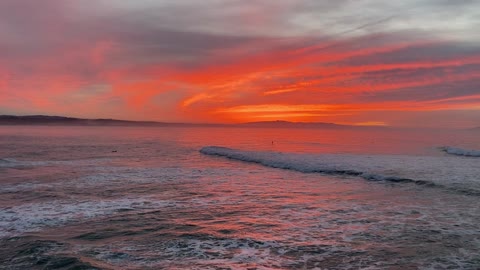 Beautiful Sunrise Over Capitola California