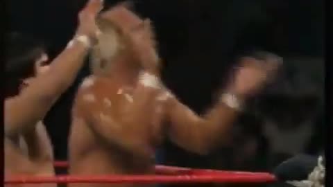 (1987.1.5) Hulk Hogan & Ricky Steamboat vs Randy Savage & Honky Tonk Man - WWF