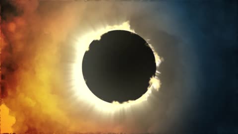 Solar Eclipse Mystique: A Cosmic Dance in HD