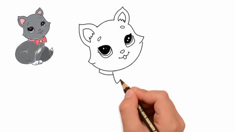 How to draw a beautiful cat