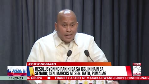 Resolusyon ng pakikiisa sa ICC, inihain sa Senado; Sen. Marcos at Sen. Bato, pumalag