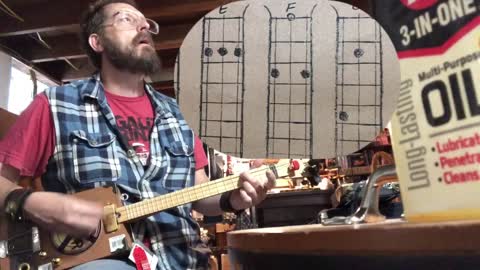 Cigar Box Guitar Chord Drill: in DAd