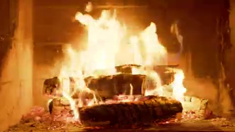 FIREPLACE - Relaxing Fire Burning Video with Crackling Fireplace Sounds- 10 our special