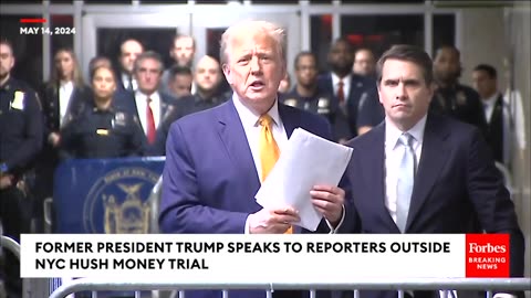 Trump Reacts After Michael Cohen Testimony In NYC Hush Money Trial