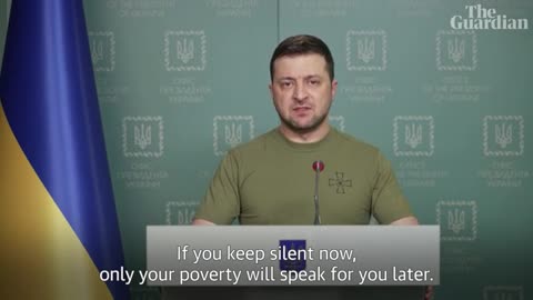 'Do not be silent'_ Zelenskiy urges Russians to protest against Ukraine invasion