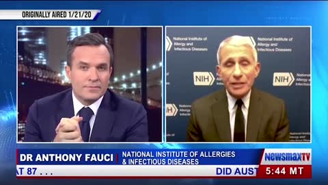 On 21 Jan 2020, Dr Fauci Publicly advises the Public not to be concern about COVID-19