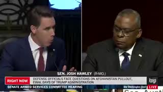 Josh Hawley GRILLS Sec. Austin: "You Have Left Americans Behind"