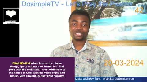 Psalms 42 - My soul thirsteth for God, for the living God II DosimpleTV