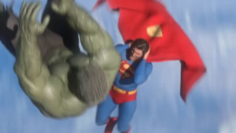 Hulk Superman Fight