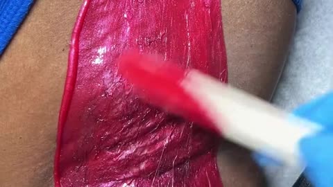 Waxing Queen Adventures Demonstrates Underarm Waxing with Sexy Smooth Cherry Desire Hard Wax!