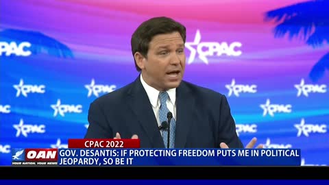 Fla. Gov. Desantis: If Protecting Freedom Puts Me In Political Jeopardy, So Be It