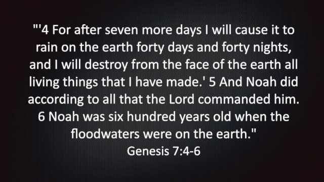 Genesis 7:1-6 PODCAST