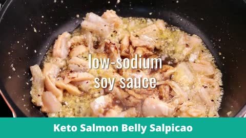 Keto Salmon Belly Salpicao | Keto Diet Recipe