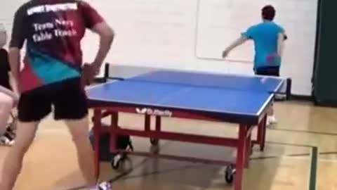 Fluke shot of pingpong clip