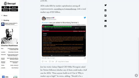 Cardano on COINBASE! and more GREAT ADA NEWS!