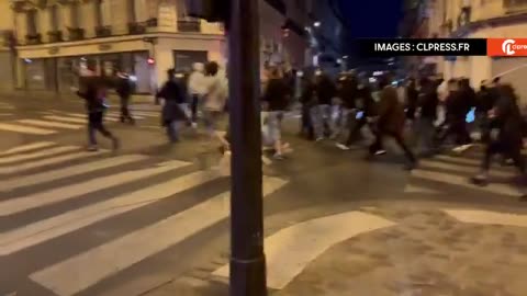 Far-left radicals are rioting in Paris over the "far-right" landslide