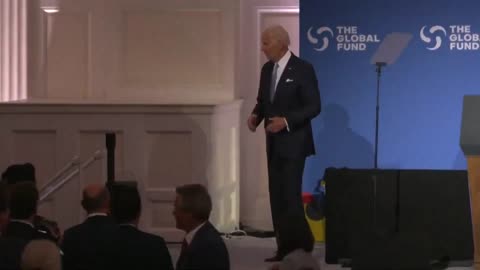 Confused Joe Biden gets lost on stage