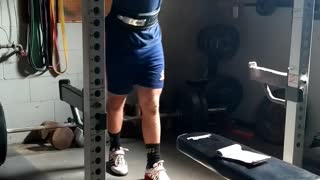 245 x 5 front squat