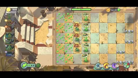 Plants vs Zombies 2 Ancient Egypt - Day 22