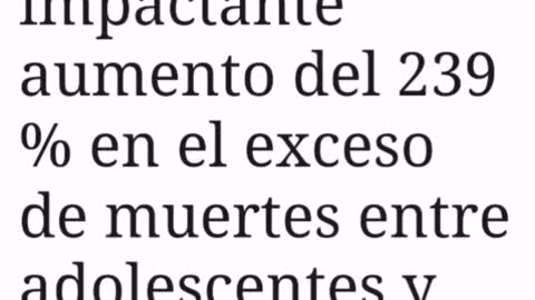 cifras oficiales de mortalidad en Europa revelan que ha habido un sorprendente aumento del 239 %